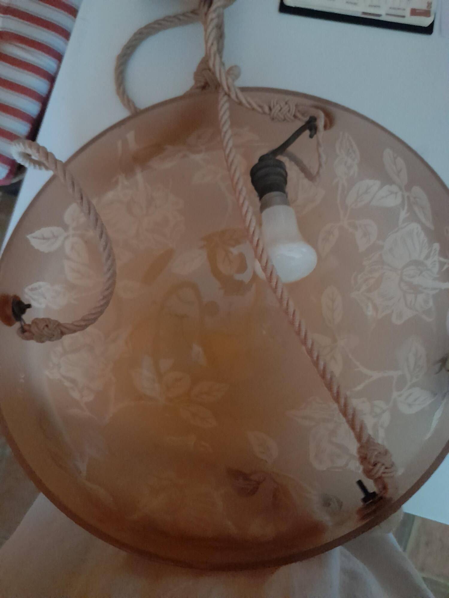 Glass paste lustre signed Deveau