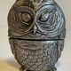 BOITE Etain Hibou par Etienne Sergent FRANCE