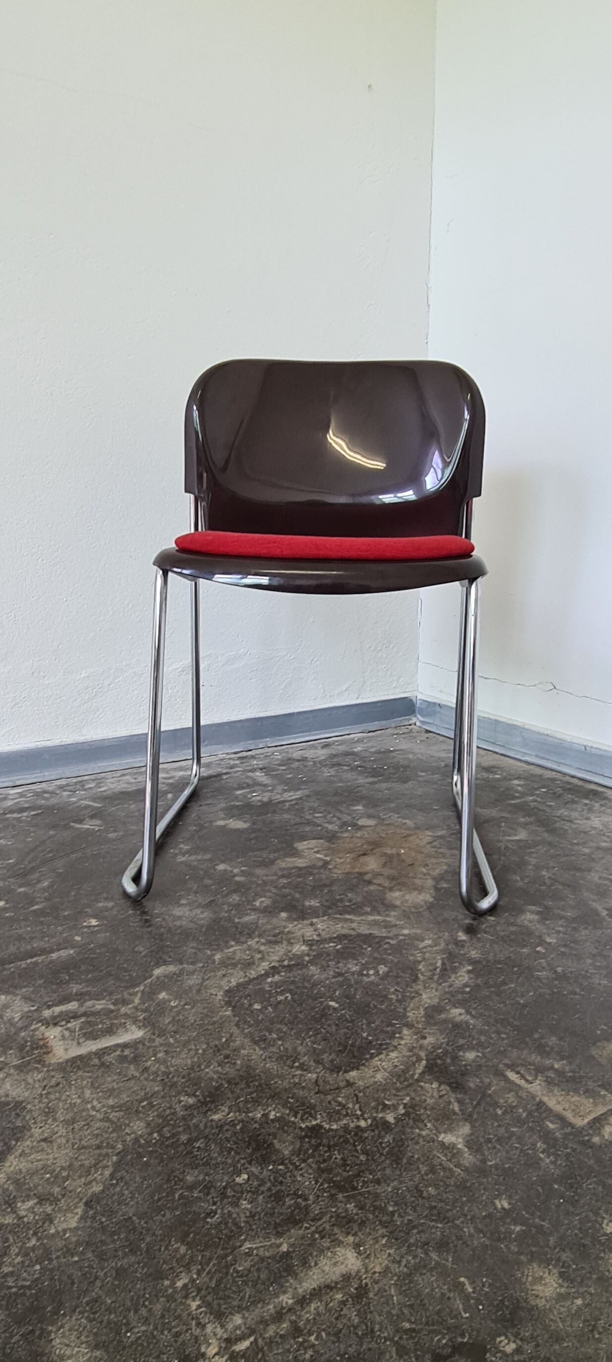 Vintage stacking chair by Gerd Lange for Drabert West Germany model SM 400K
