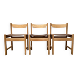 Swedish Mid-Century Safari Chair, 1960s, set of 3