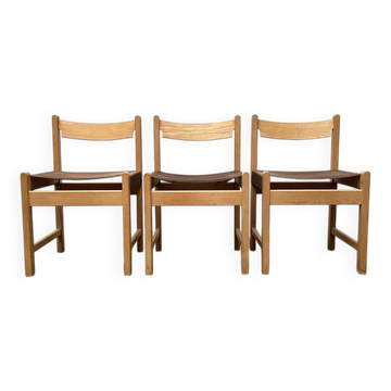 Swedish Mid-Century Safari Chair, 1960s, set of 3
