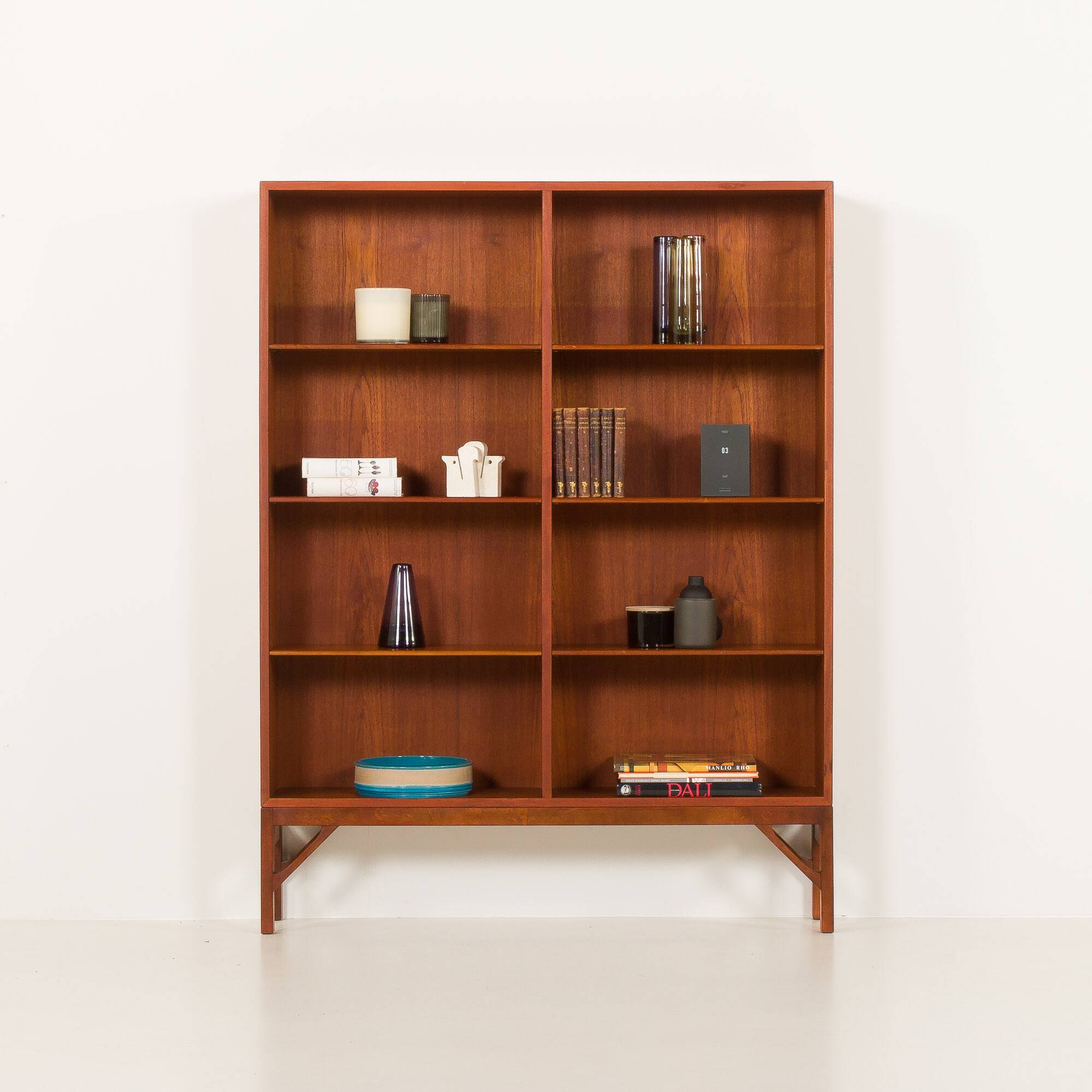 Borge Mogensen China series teak bookcase for C. M. Madsen, Denmark, 1960s