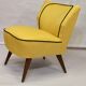 Vintage cocktail armchair from the 50's restored Kenzo fabric Lelievre Edition