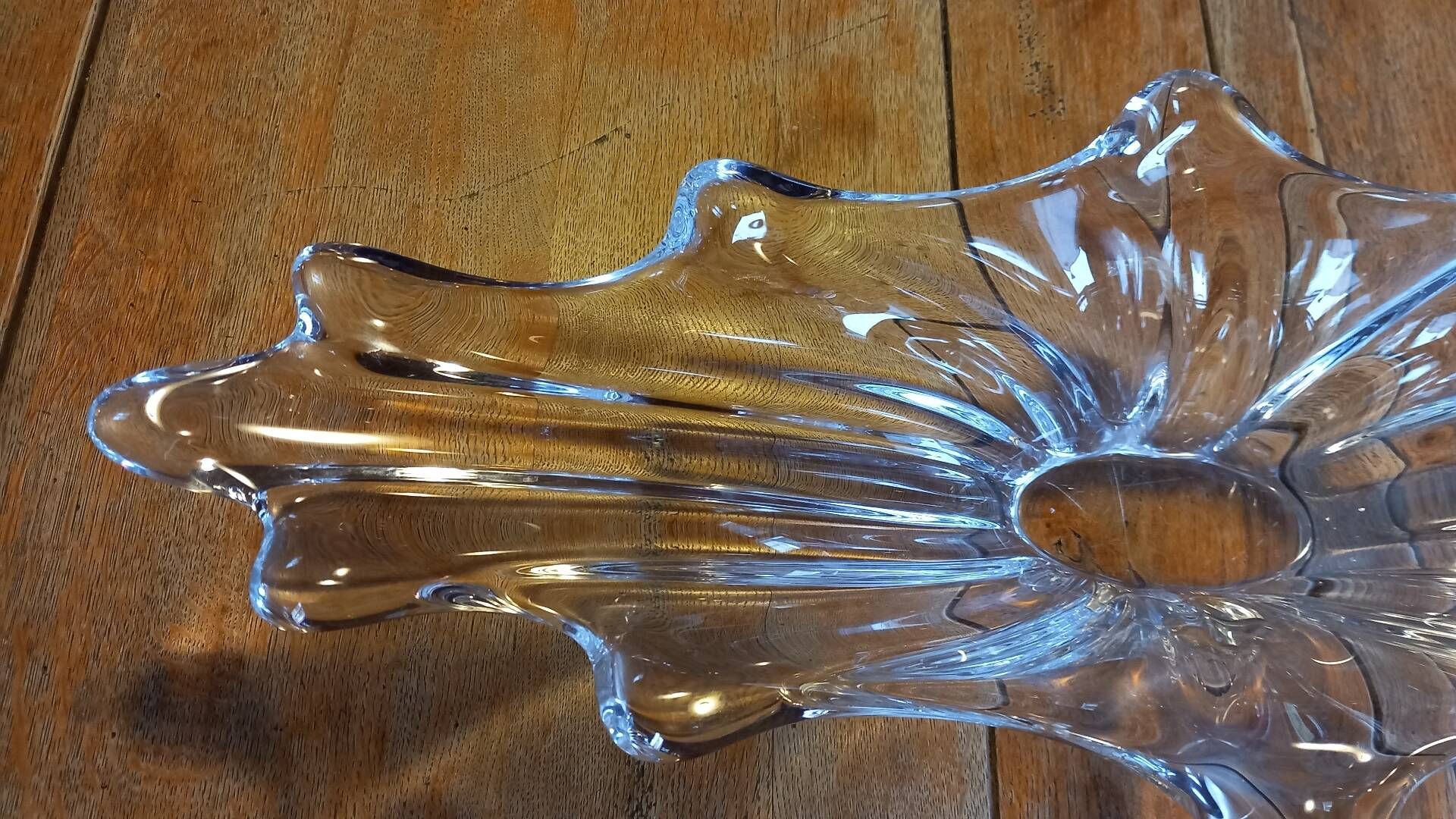 Large 62cm crystal centrepiece from Vannes – 1960s