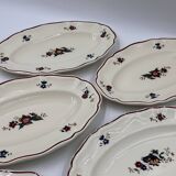 Lot de 6 assiettes Sarreguemines