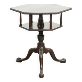 Table de livre/ table d'appoint en bois anglais antique tournante du 19ème siècle