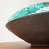 Grand bol de poterie d'atelier allemand du milieu du siècle de BKW Böttger Keramik Wandsbek, Hambourg, années 1960