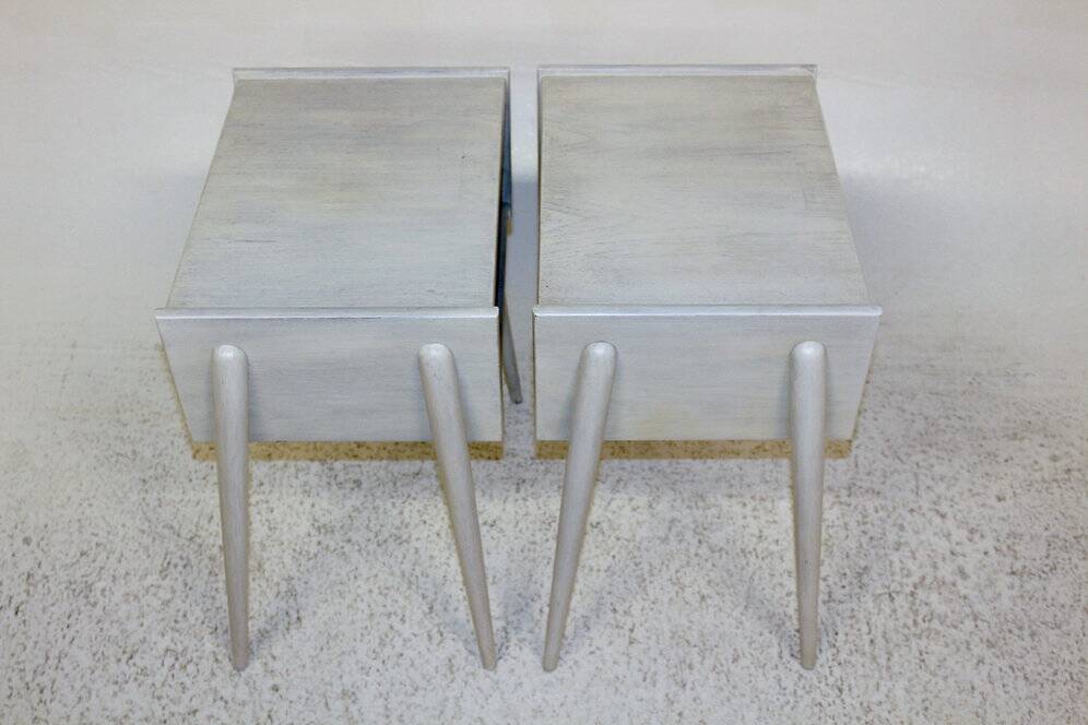 Set of 2 oak bedside tables, Sweden, 1960
