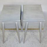 Set of 2 oak bedside tables, Sweden, 1960