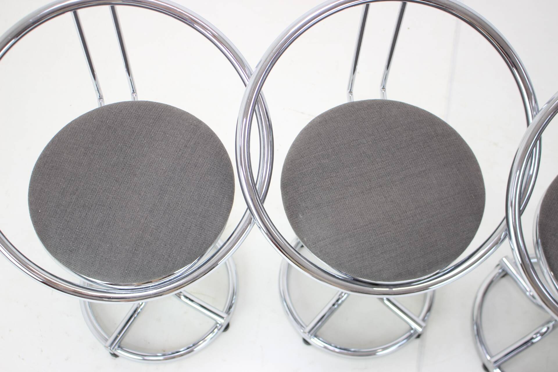 Pair of midcentury bar stools, italy 1970s