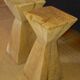 Set of 2 wooden plant stands.