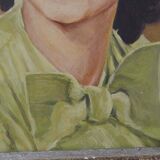 Tableau ancien 1945 peinture huile sur toile Signé