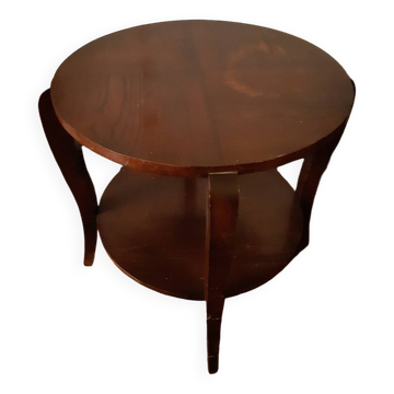 Guéridon art déco 1950 en chêne
