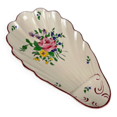 Ravier shell KG Lunéville, model "Réverbère", rose pattern