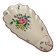 Ravier shell KG Lunéville, model "Réverbère", rose pattern