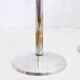 Set of 3 silver metal candle holders