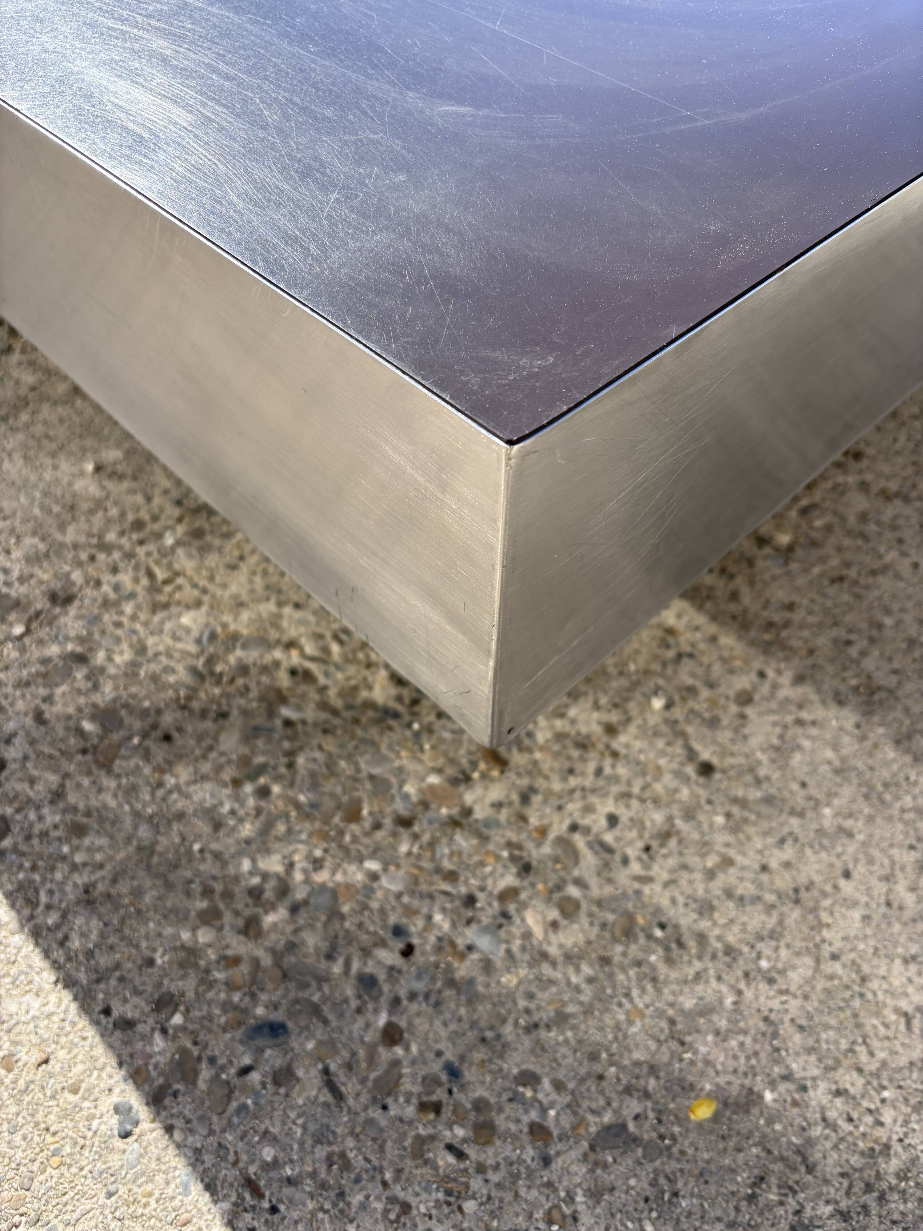 Coffee table in the style of Willy Rizzo Italian Design 1970.