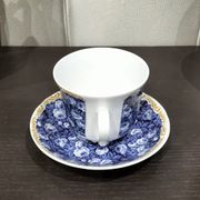 Jumbo cup english lunch Roy Kirkham model rose chintz blue
