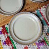 Set of 5 stoneware dessert plates
