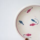 pair of round dishes Givors model Perce-neige 1950