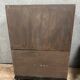 Chinese cabinet in black lacquer and colored decorations