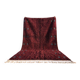Moroccan Berber rug burgundy 300x200 cm – blue-green geometric patterns