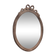 Miroir style romantique crème avec noeud