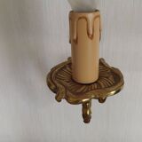 French Bronze Single Wall Sconce  Mid Century Single Light Fixture 5412
