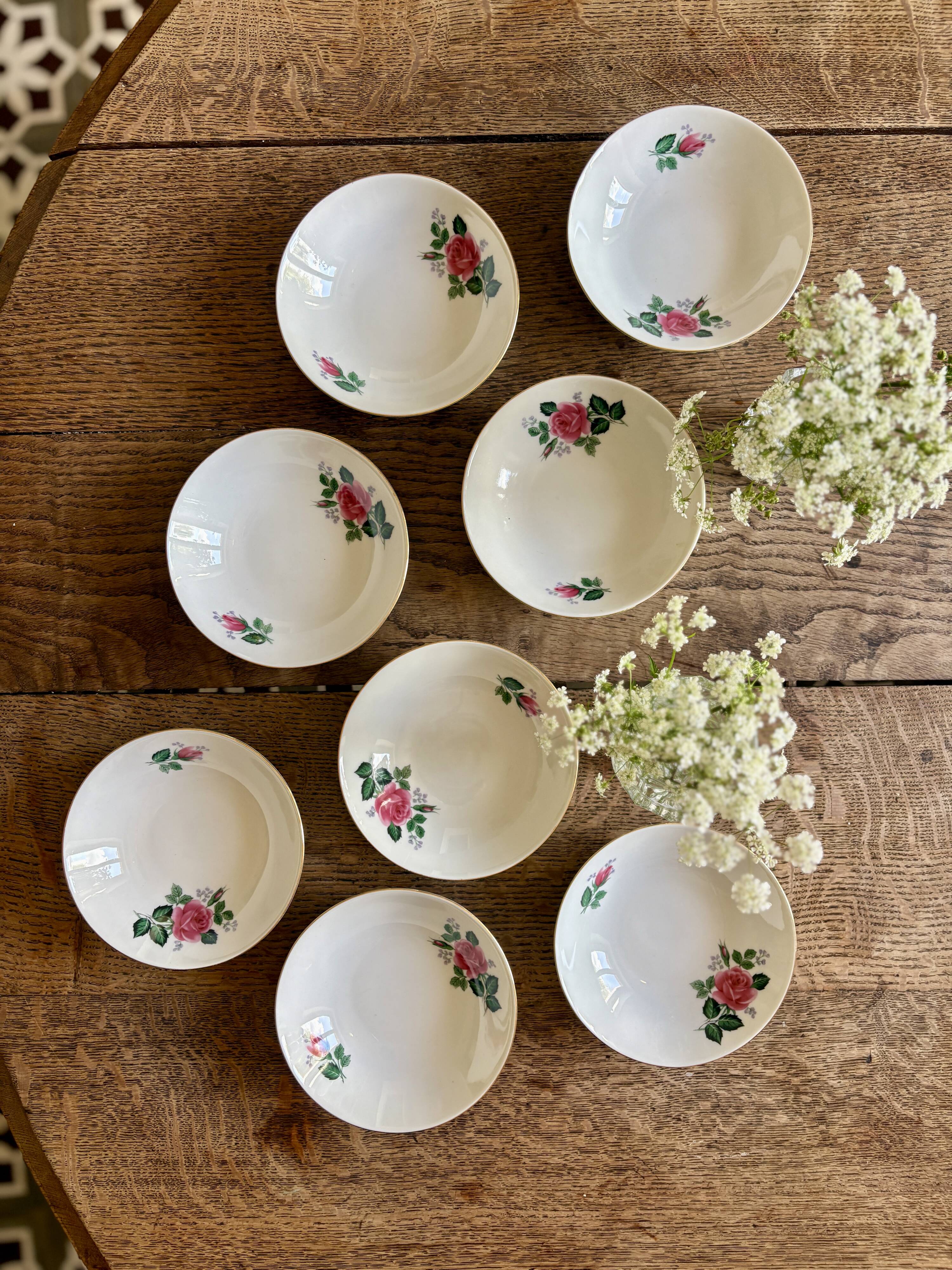 Set of 8 vintage porcelain ramekins