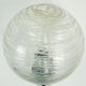 Pair of vintage wall lights structured glass and chrome 1970/80