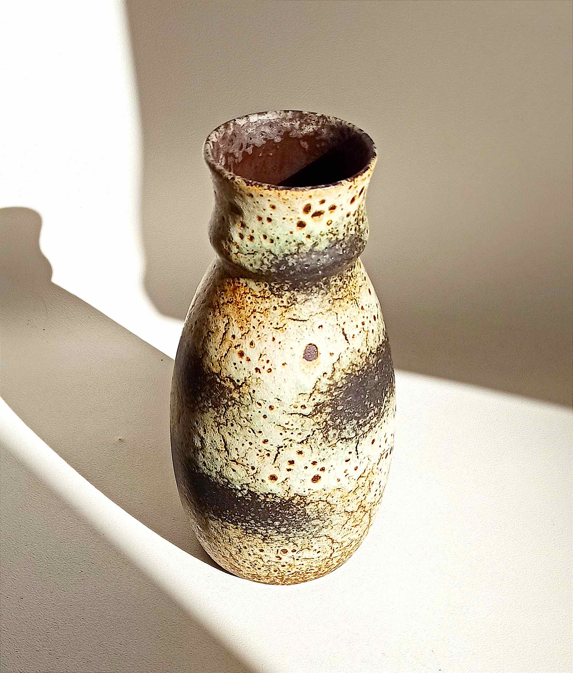 Ceramic vase Fat Lava West Germany 60's Height 30 cm