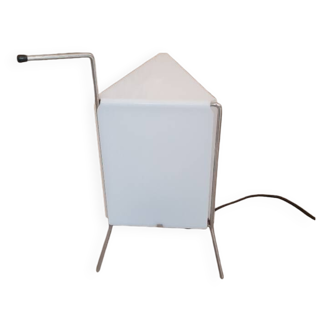 Lampe tripode années 60 plexiglas et métal