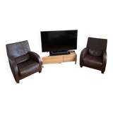 Pair of Ligne Roset Club Armchairs