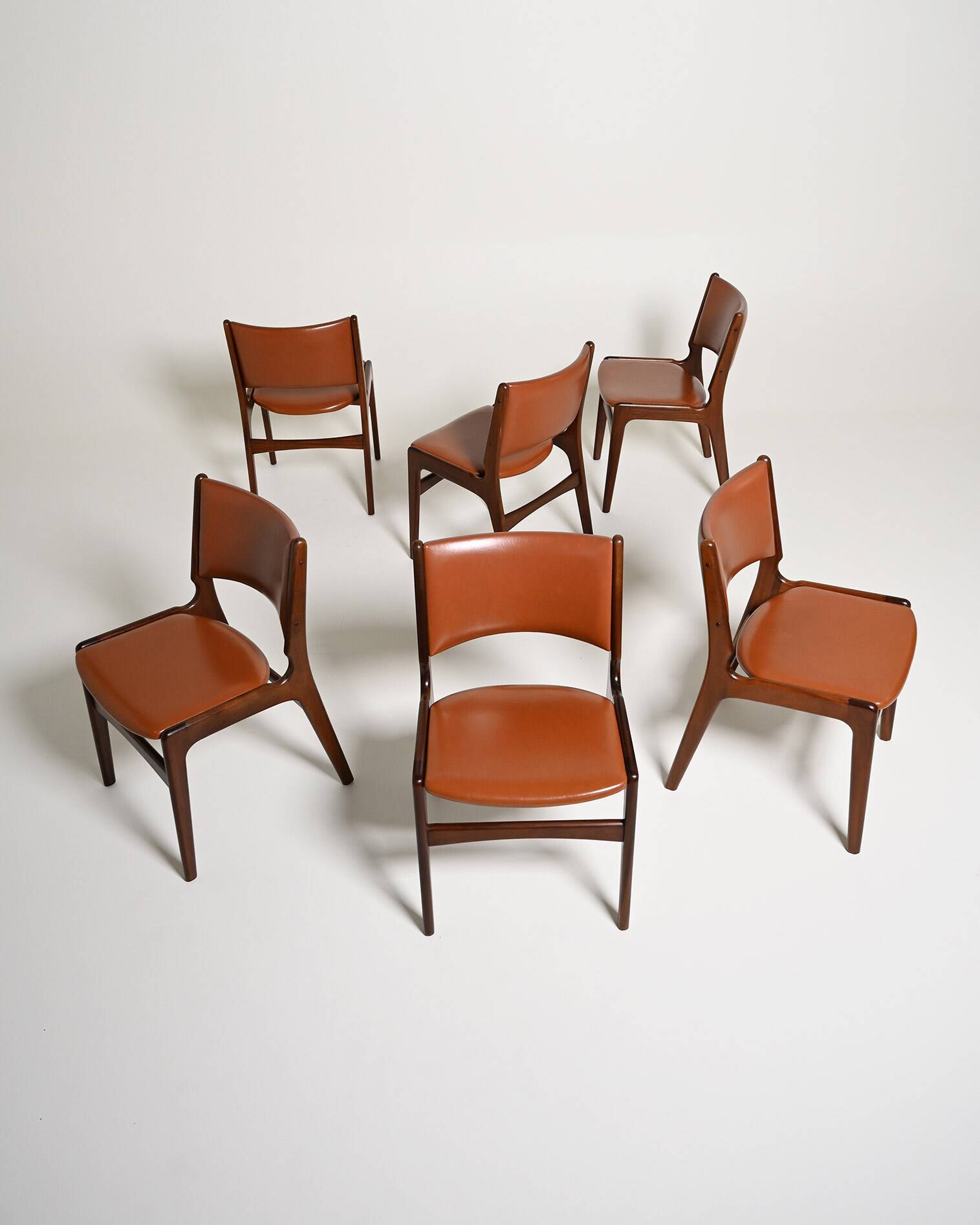 Set of six "Model 89" chairs by Erik Buch for Danish Anderstrup Møbelfabrik
