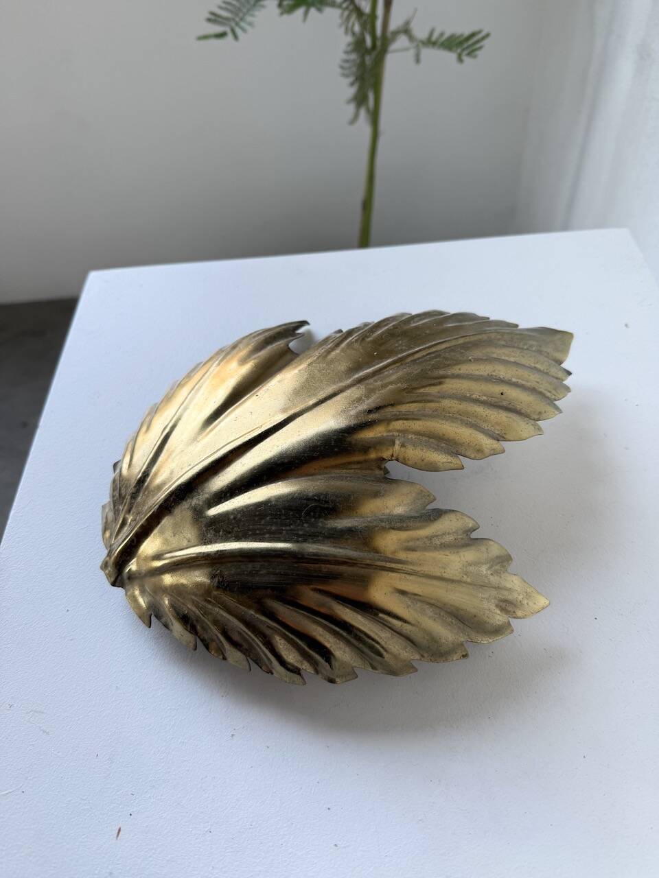Applique fleur dorée années 70