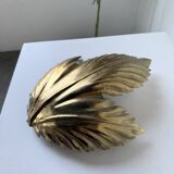 70s gold flower wall light