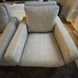 2 Chester armchairs in Italian heather gray fabric published by Habitat