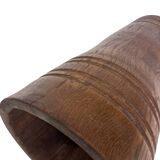 Vintage umbrella stand - holder oak basket storage design 60's minimalist