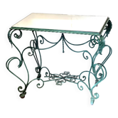50s wrought iron table