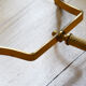 Table low marble brass 60's neoclassical style
