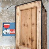 Commercial bank weathered wood panel.