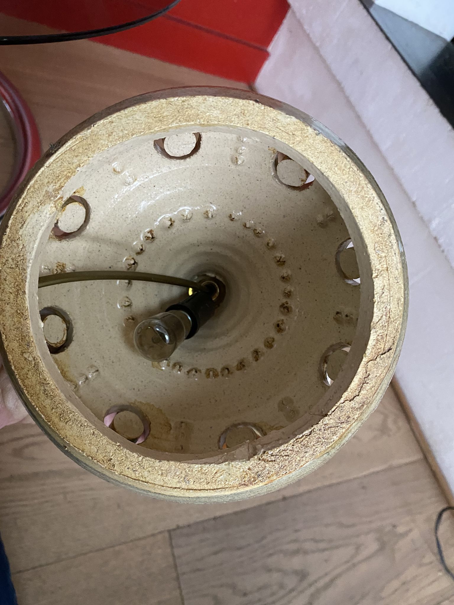 Lamp by Belgian ceramicist Georges Pelletier, 1960s