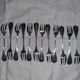 Christofle Albi silver metal cake forks