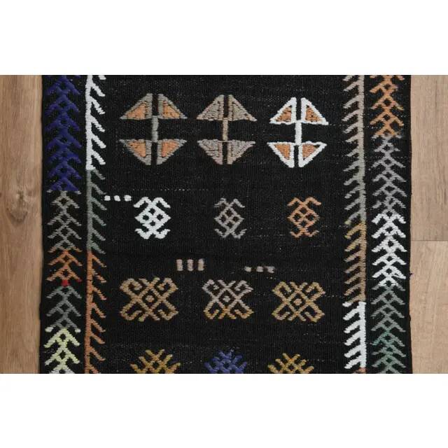 Handmade Turkish Vintage Wool Runner Rug  58x180