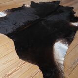 Tapis salon peau de vache veritable vintage design 1970