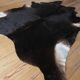Genuine cowhide living room rug, vintage design, 1970s