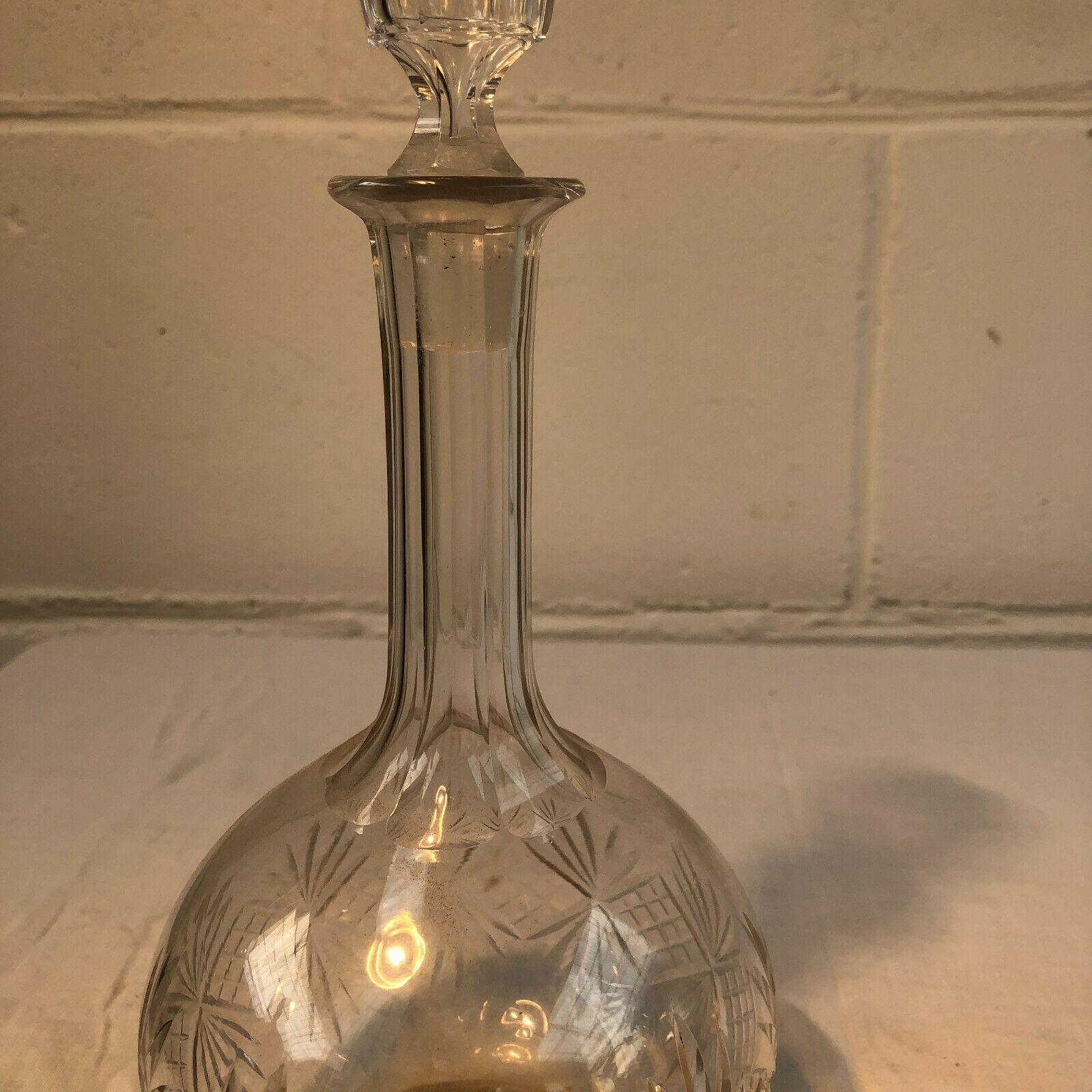Crystal bottle in the style of Saint Louis 19th century