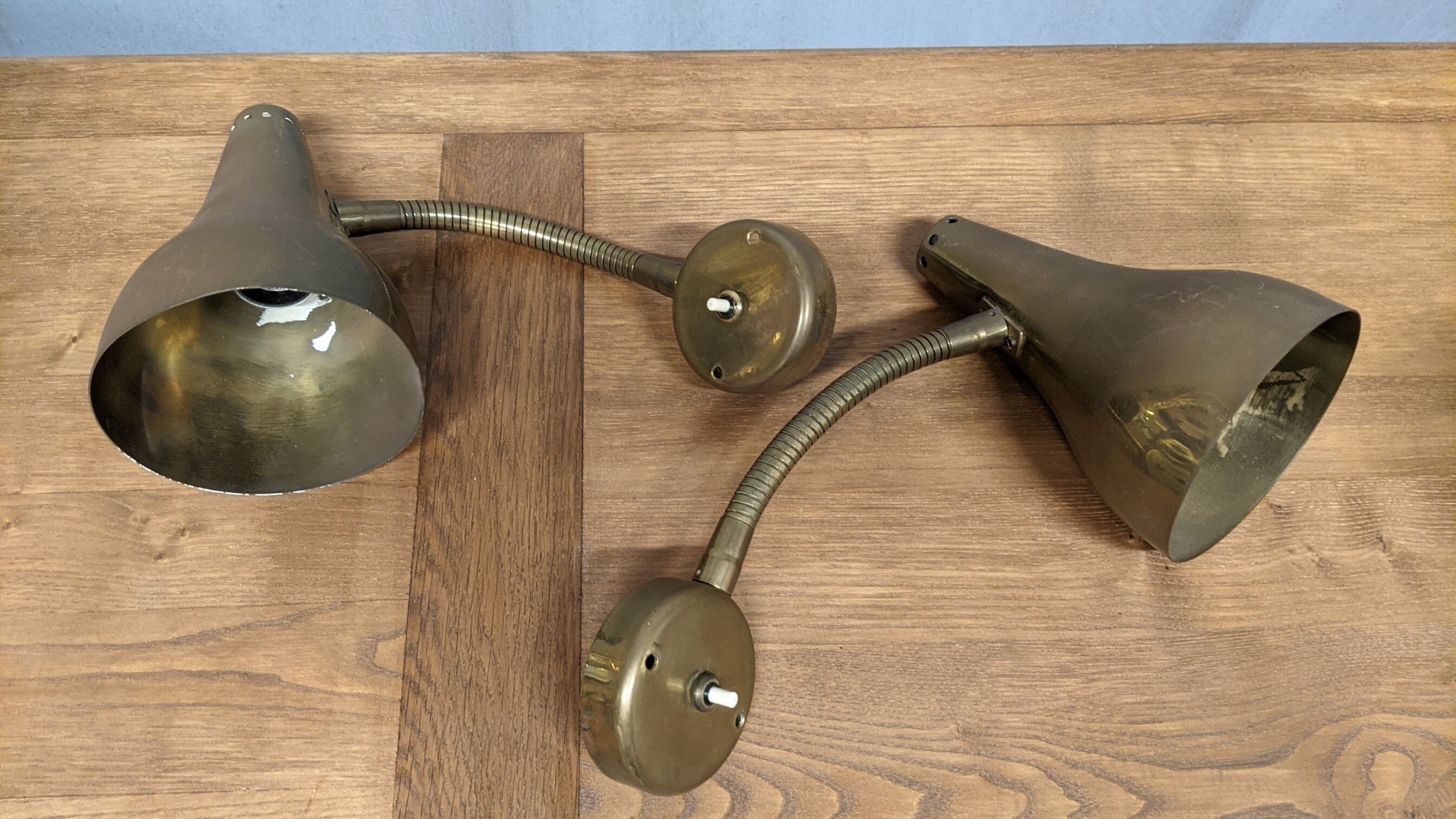 Pair of vintage wall lamps 1970