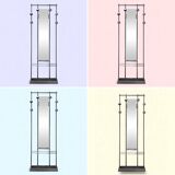 1950s chrome-plated aluminum entrance hall