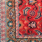 Persian runner rug handmade red wool carpet 110x320cm